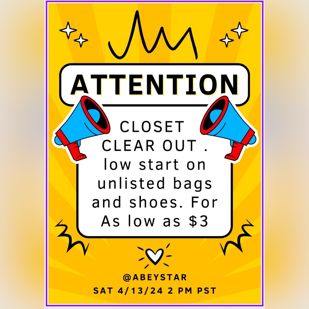 Unlisted Bags/Shoes Pre Loved